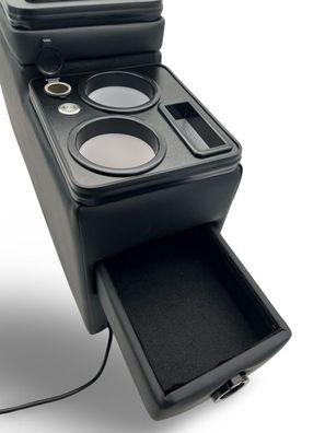 Upgrade Basic Blackline Staufach Mittelkonsole Ablage für Citroen Jumpy II 06-16 mit