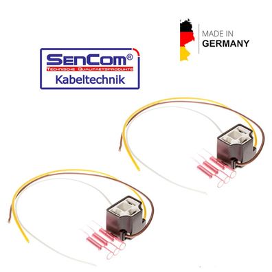 2x Keramik Lampenstecker Lampenfassung Glühlampe Fassung Sockel H4 P43t
