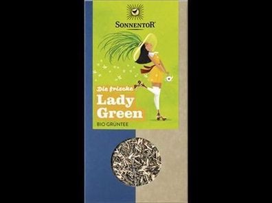 Sonnentor 6x Die frische Lady Green Tee lose 90g