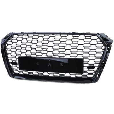 Upgrade Design Kühlergrill Wabengrill Schwarz Hochglanz für Audi A4 B9 ab 2015-2019