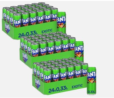 Fanta Exotic 0,33 l Dose 3x 24 Dosen 72 St. (inkl. Pfand)