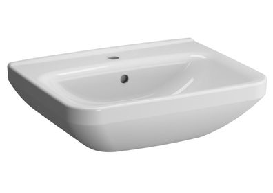 S100 E-Waschtisch eckig 600x470mm weiß