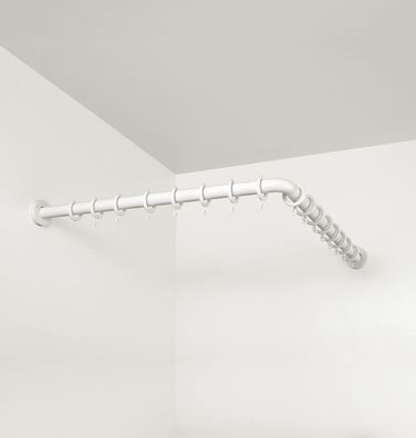 PBA Duschvorhangstange L-Form