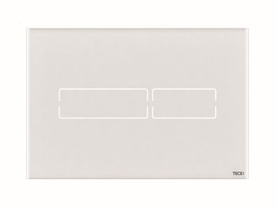 TECElux Mini WC-Betätigungsplatte mit Touch-Elektronik Glas weiß