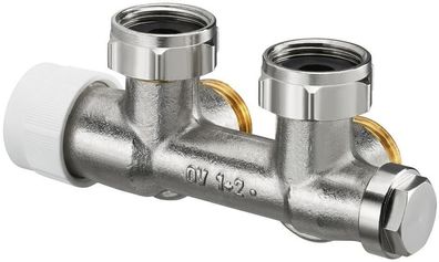 Oventrop Multiblock T Eckform Ein-/Zweirohr 1/2" IG x 3/4" AG