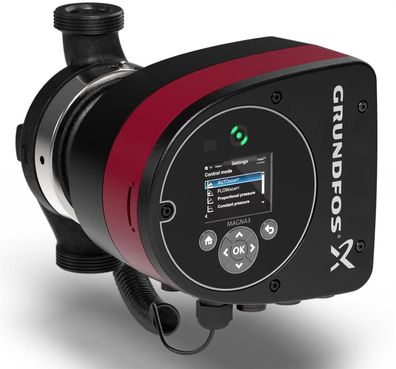 Grundfos Heizungsumwälzpumpe MAGNA3 32-60, Rp 1 1/4", 180 mm