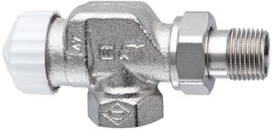 IMI Heimeier V-exakt II Thermostatventil-UT Rotguss vernickelt, Axialform 3/8