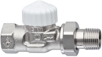 IMI Heimeier V-exakt II Thermostatventil-UT Rotguss vernickelt, Durchgangsform 3/8