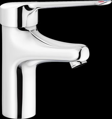 Mora MediCare Waschtisch-Einhebelmischer CU Ø10 mm Verbindungsrohre Hebel 208mm