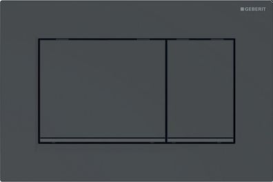 Geberit BetPl. Sigma30, für 2-Mengen-Sp. schwarz, schwarz matt