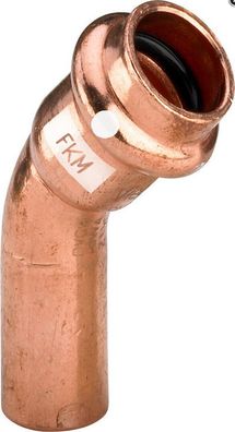Viega Bogen Profipress S Kupfer 45Grad I/A mit SC-Contur 18mm