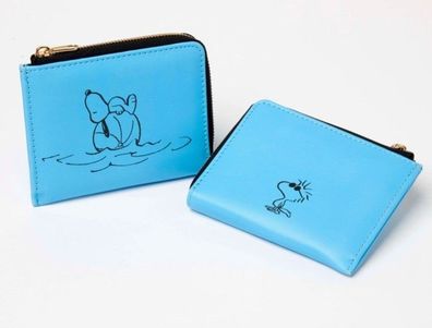 Peanuts Snoopy Geldbörse klein 9x11x1,5 cm Snoopy - Holiday - veganes Leder