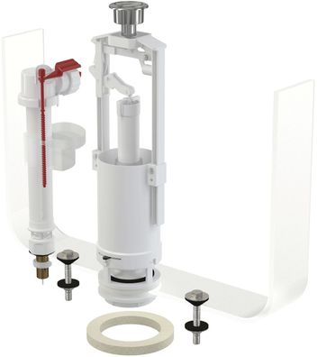 Alcadrain Spülgarnitur mit STOP-Taste SA2000SK 3/8" CHROM