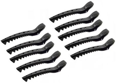 Set Haarspangen Haar-Frosch-Clips schwarz 10 Stück