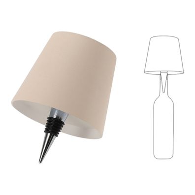 Countryfield LED Lampenschirm creme Korken USB Touch 48 LEDs