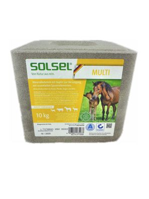 Solsel Leckstein Multi mit Kupfer 10 kg Pferde Wild Rinder Ziegen
