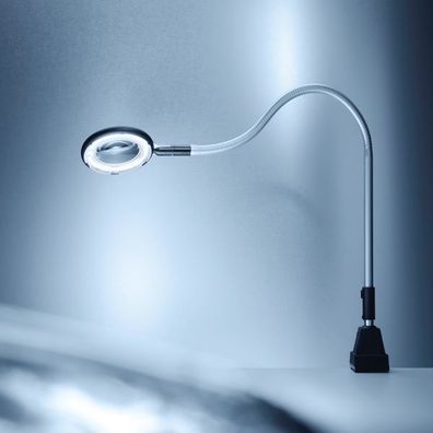 Ring LED Arbeitsplatzleuchte Modell RLLQ 63 R + Tischbefestigung 618830 Waldmann