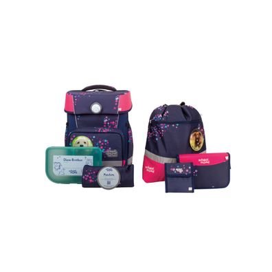 SCHOOL-MOOD Champion Schulranzen-Set 7-tlg. Leni Hund