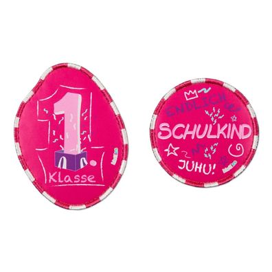 ergobag Kontur Kletties Set 2-tlg Schulranzen-Zubehör Pink