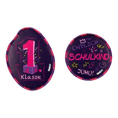 ergobag Kontur Kletties Set 2-tlg Schulranzen-Zubehör Lila
