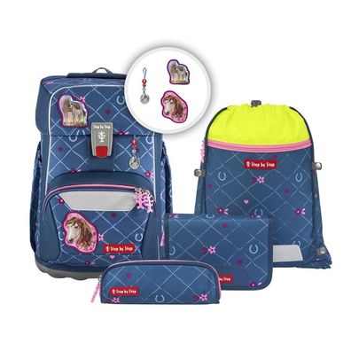 Step by Step Giant Schulrucksack-Set 5 tlg. Horse Lima