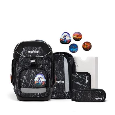 ergobag Pack Schulrucksack Set 6tlg. Super ReflektBär