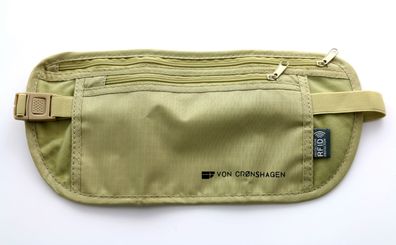 Von Cronshagen ANDO Sicherheits-Gürteltasche Beige-Grau