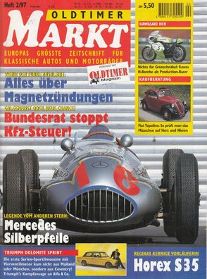Oldtimer Markt 2 / 1997, Topolino, Talbot Lago, TR Dolomite, BMW, Horex
