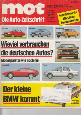 mot 5 / 1980 - BMW, Porsche, Taunus, Mercedes, Kadett, VW