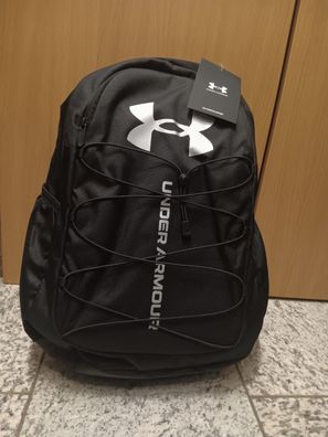 NEU Under Armour Rucksack Hustle Sport schwarz für Camping Outdoor Alltag Schule
