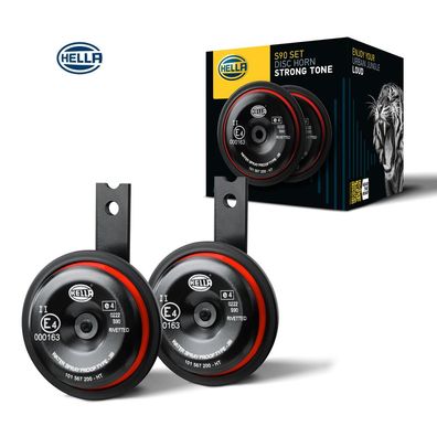 Hella Hupe Fanfare Set für VW Bora Golf IV Cabrio Lupo Polo Audi Seat Skoda