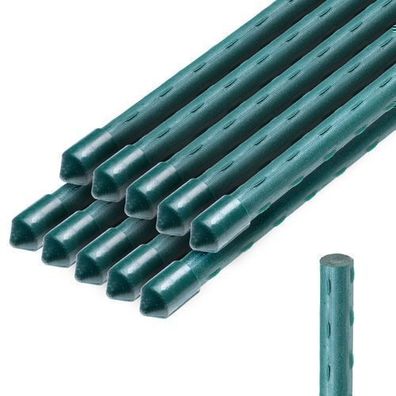 KADAX Blumenstütze aus Stahl, Rankhilfe, 10 Stück, 150 cm x 11 mm