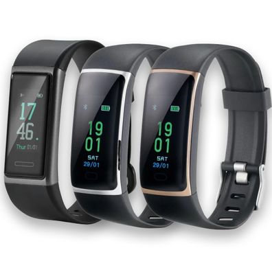 Silvercrest Activity Tracker SAT 90 Fitnessband Fitnessarmband Smartwatch