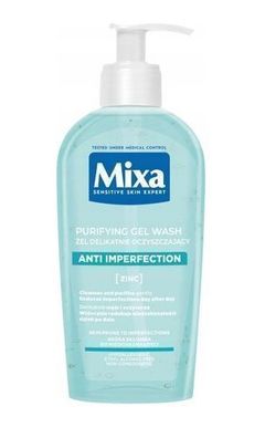 Mixa Gesichtsreinigungs-Gel fuer empfindliche Haut, Experte, 200 ml