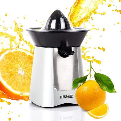 Duronic JE6 SR Saftpresse elektrisch 100W Edelstahl Orangenpresse Zitruspresse