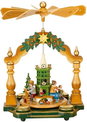 Hubrig Pyramide Großmutter´s Weihnachtsstube für Teelicht und Kerzen #102h0006