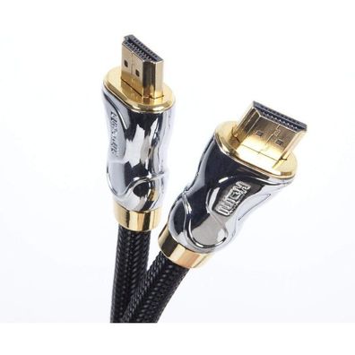 Duronic HDC04 HDMI-Kabel 1m 24k Goldkontakte High-Speed 4K UHD HDR PS5 VR
