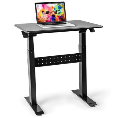 Duronic TM03T Schreibtisch höhenverstellbar Computertisch 88x50cm mit Rollen