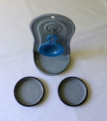 Emaille Wandhalter Teesieb Untersetzer