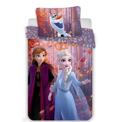 Frozen Eiskönigin Bettwäsche - 140x200 cm Baumwolle Kissen und Decke