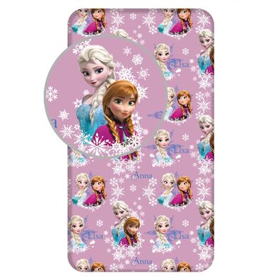 Frozen Disney Spannbettlaken - 90x200 cm Bettbezug Einzelbett Matratzenbezug