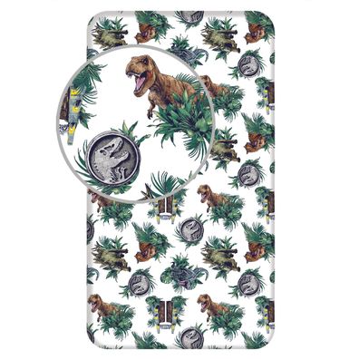 Jurassic World Spannbettlaken - 90x200 cm Bettbezug T-Rex Matratzenbezug
