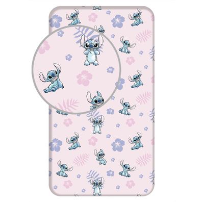 Stitch Spannbettlaken - 90x200 cm Bettbezug Einzelbett Matratzenbezug Lilo