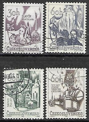 Tschechoslowakei gestempelt Michel-Nummer 1638-1641
