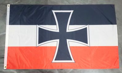 Fahne Flagge Deutsches Reich Gösch der Schiffe - 90 x 150 cm