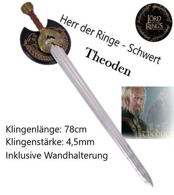 NEU Herr der Ringe Schwert Theoden 98cm groß 2kg für Cosplay Sammler Gamer LOTR