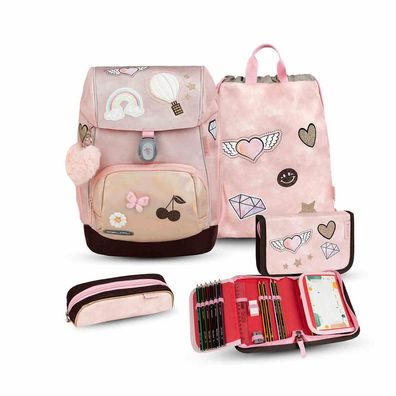 Belmil Comfy Plus Premium Schulranzen Set 4-teilig "Glam"