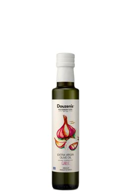 Douzenis Olivenöl extra vergine Knoblauch 4x 250 ml kaltgepresst aus Griechenland