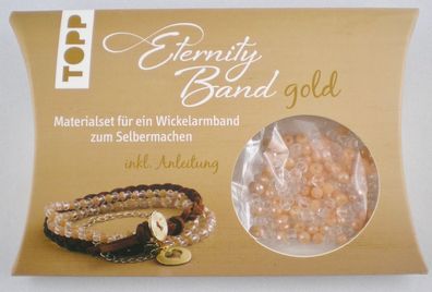 TOPP Eternity Band Gold - Materialset für ein Wickelarmband zum Selbermachen