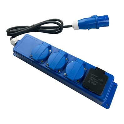 3er Steckdosenleiste Schuko USB 1.5 Meter 16A IP44 Wohnmobil Wohnwagen Caravan